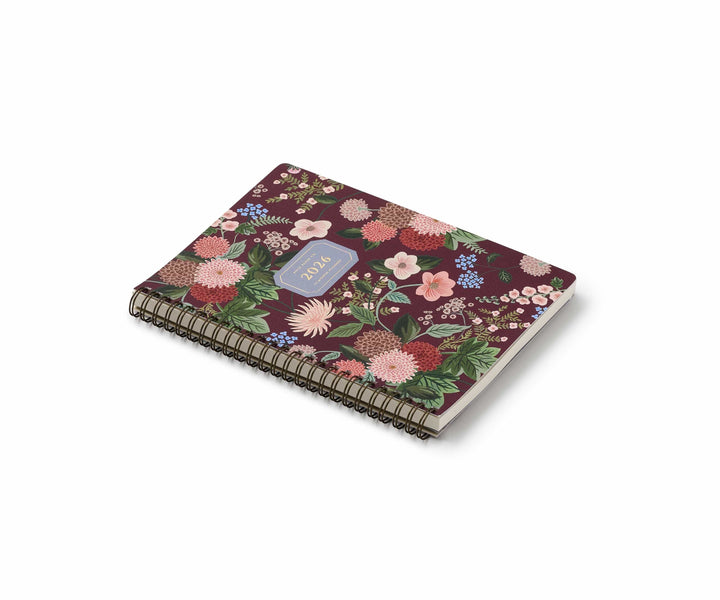 Rifle Paper Co. Paper 2026 Dahlia 12-Month Softcover Spiral Planner