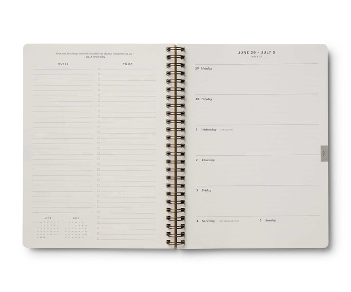 Rifle Paper Co. Paper 2026 Dahlia 12-Month Softcover Spiral Planner