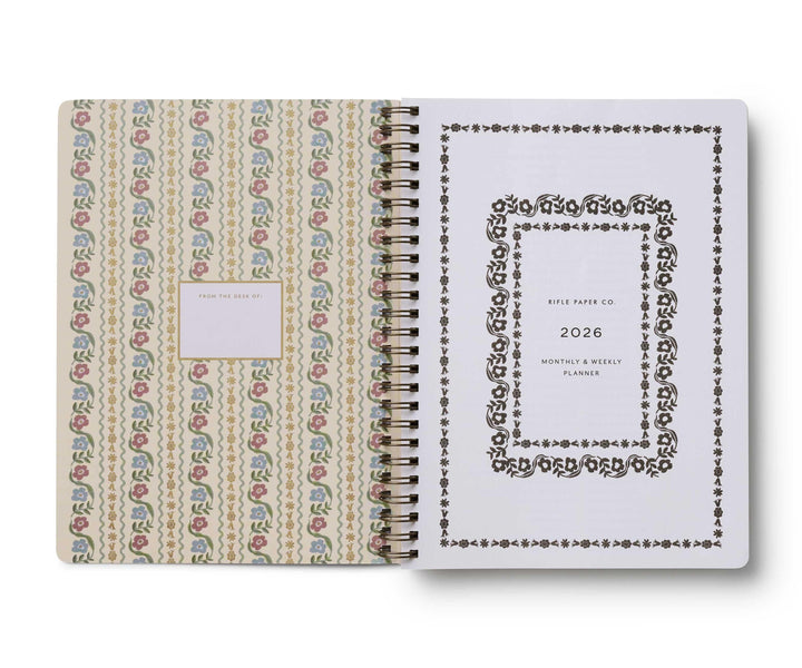 Rifle Paper Co. Paper 2026 Dahlia 12-Month Softcover Spiral Planner