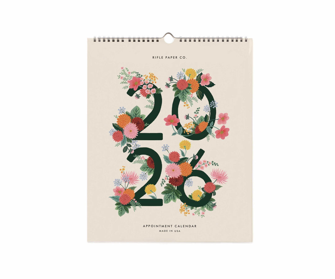 Rifle Paper Co. Paper 2026 Dahlia Appointment Calendar