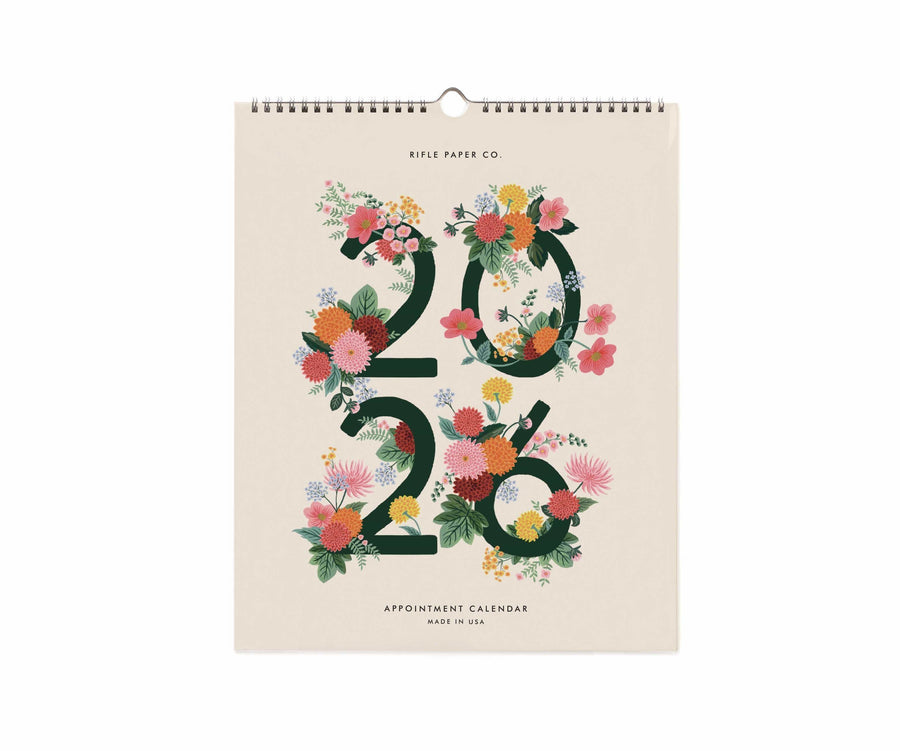 Rifle Paper Co. Paper 2026 Dahlia Appointment Calendar