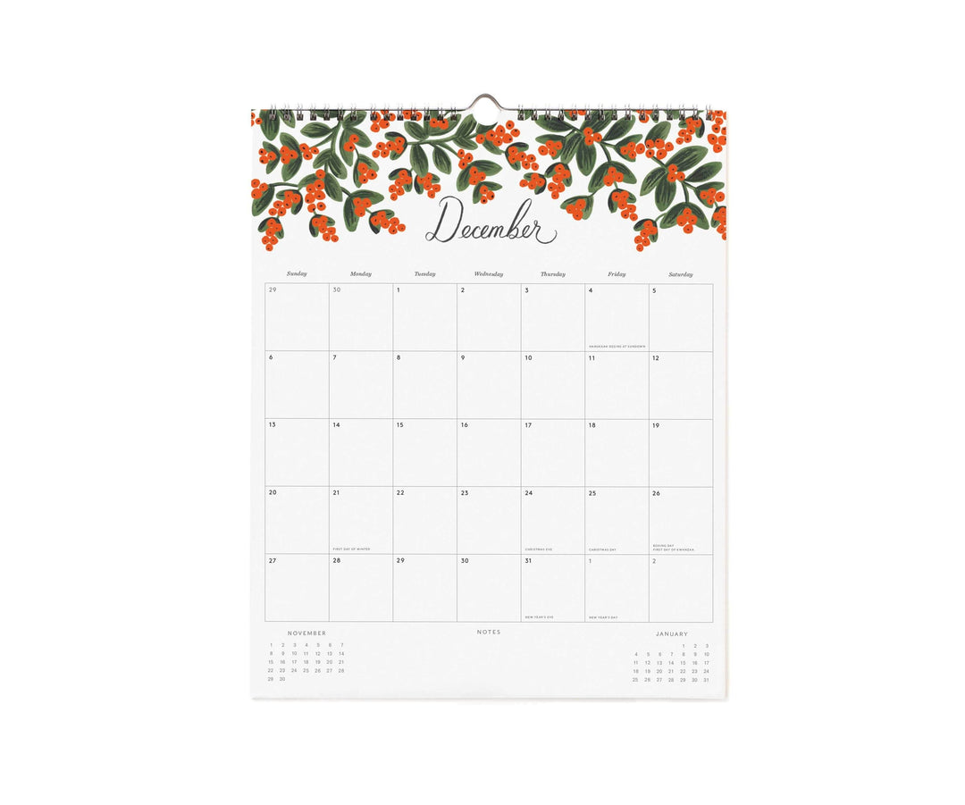 Rifle Paper Co. Paper 2026 Dahlia Appointment Calendar