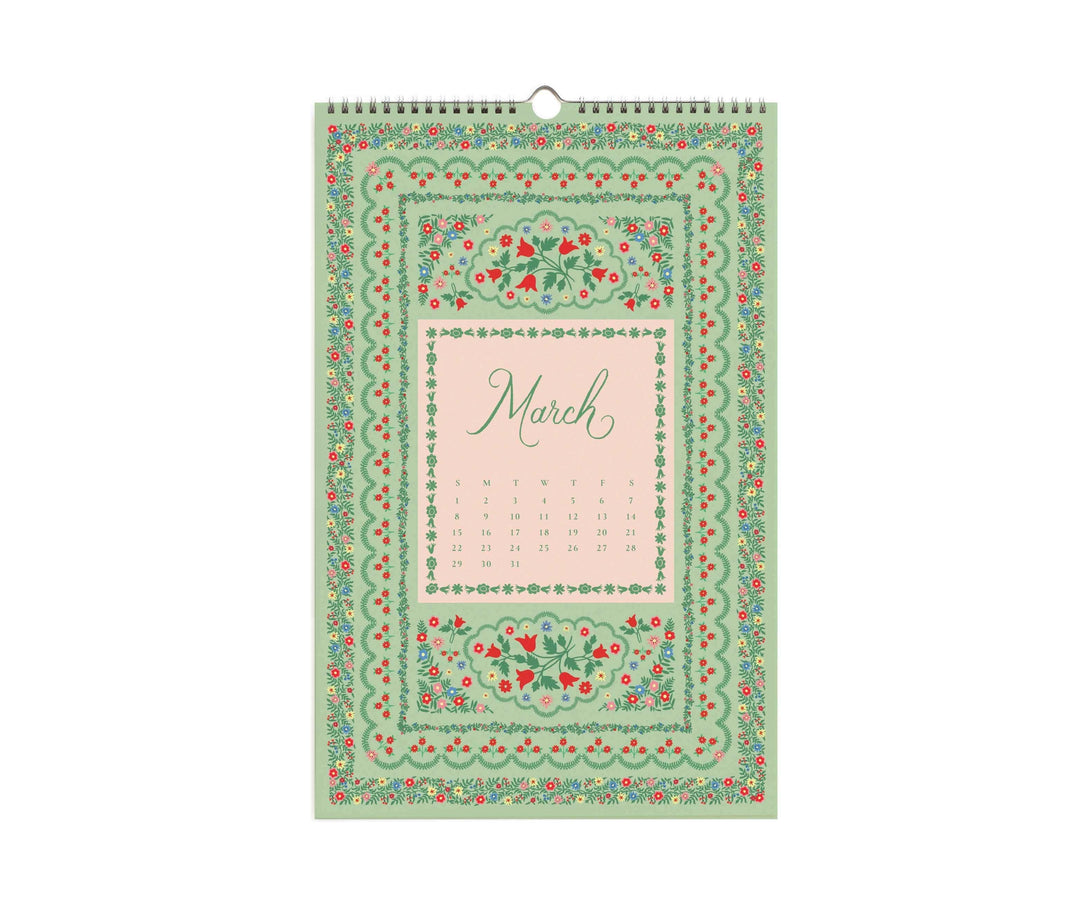 Rifle Paper Co. Paper 2026 Flora Wall Calendar