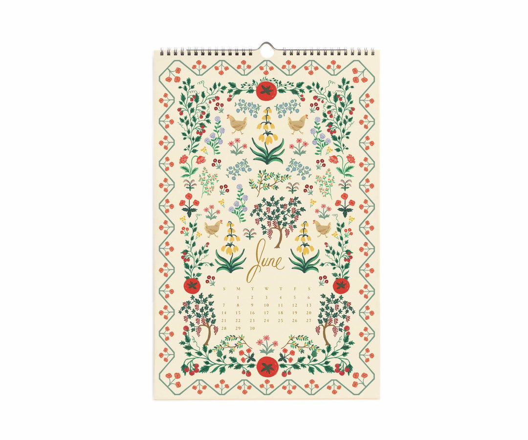 Rifle Paper Co. Paper 2026 Flora Wall Calendar