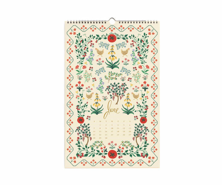 Rifle Paper Co. Paper 2026 Flora Wall Calendar