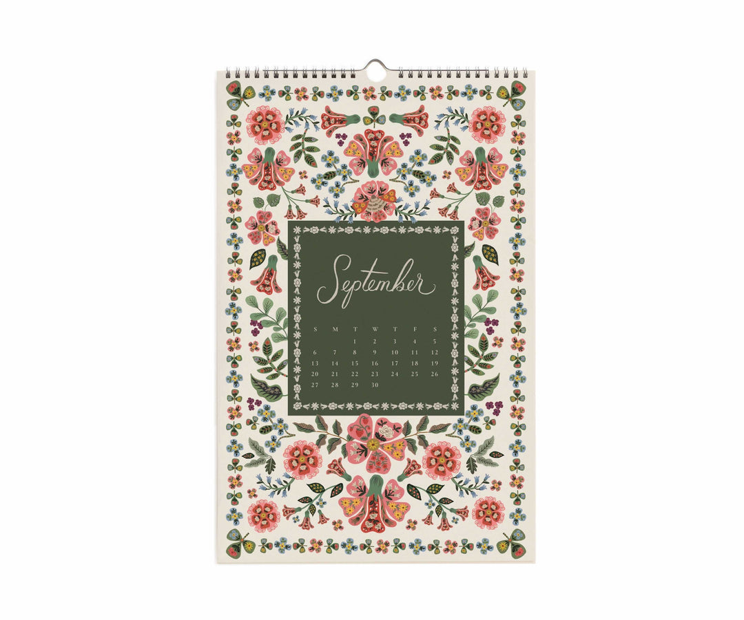 Rifle Paper Co. Paper 2026 Flora Wall Calendar