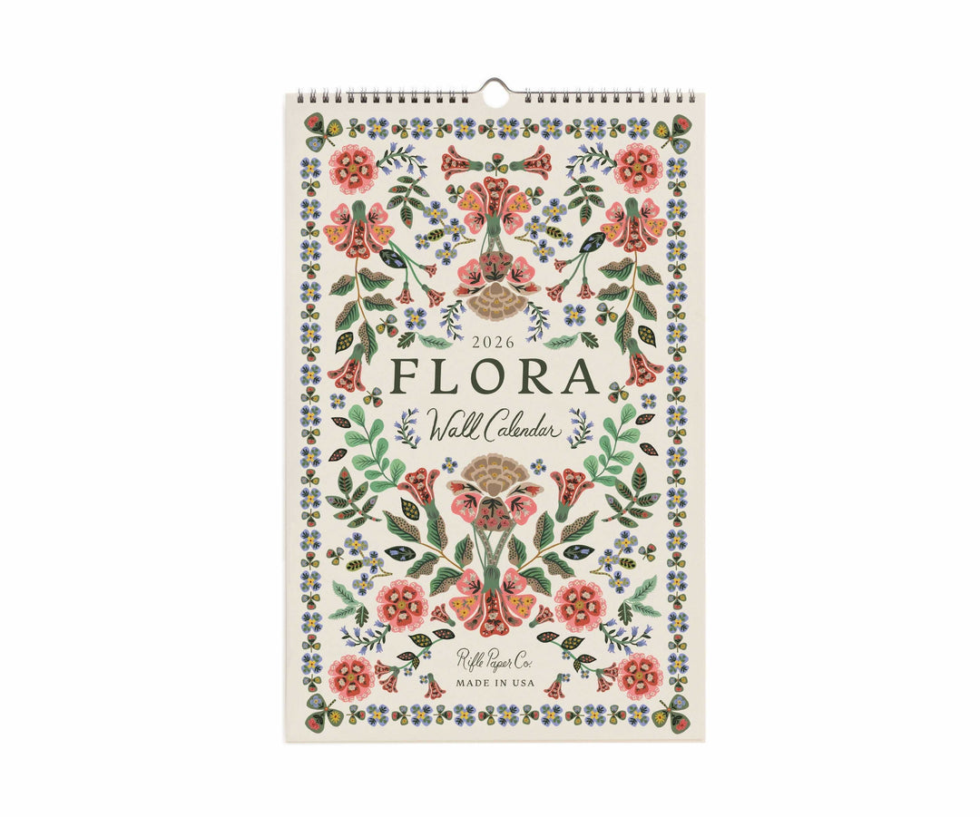 Rifle Paper Co. Paper 2026 Flora Wall Calendar