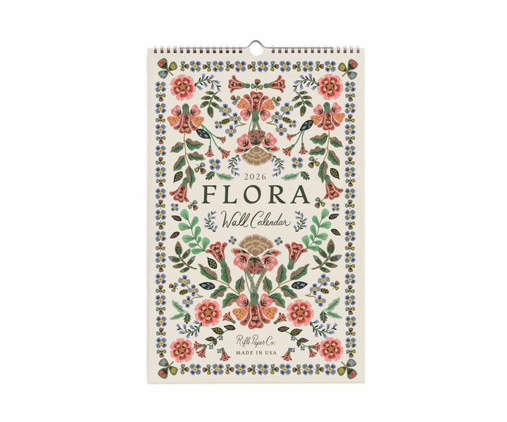 Rifle Paper Co. Paper 2026 Flora Wall Calendar