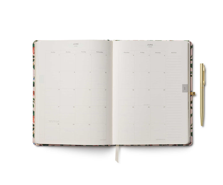 Rifle Paper Co. Paper 2026 Gracie 12-Month Hardcover Planner with Pen