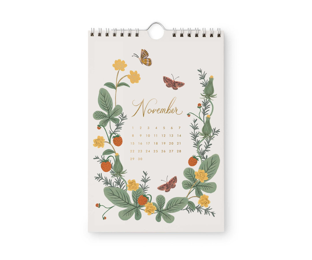 Rifle Paper Co. Paper 2026 Strawberry Fields Kitchen Calendar (6x9)