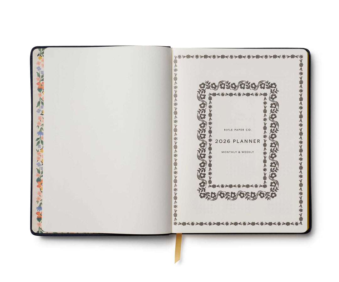 Rifle Paper Co. Paper 2026 Wildwood 12-Month Embroidered Bookbound Planner
