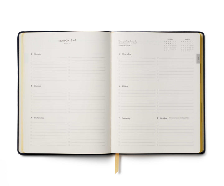 Rifle Paper Co. Paper 2026 Wildwood 12-Month Embroidered Bookbound Planner