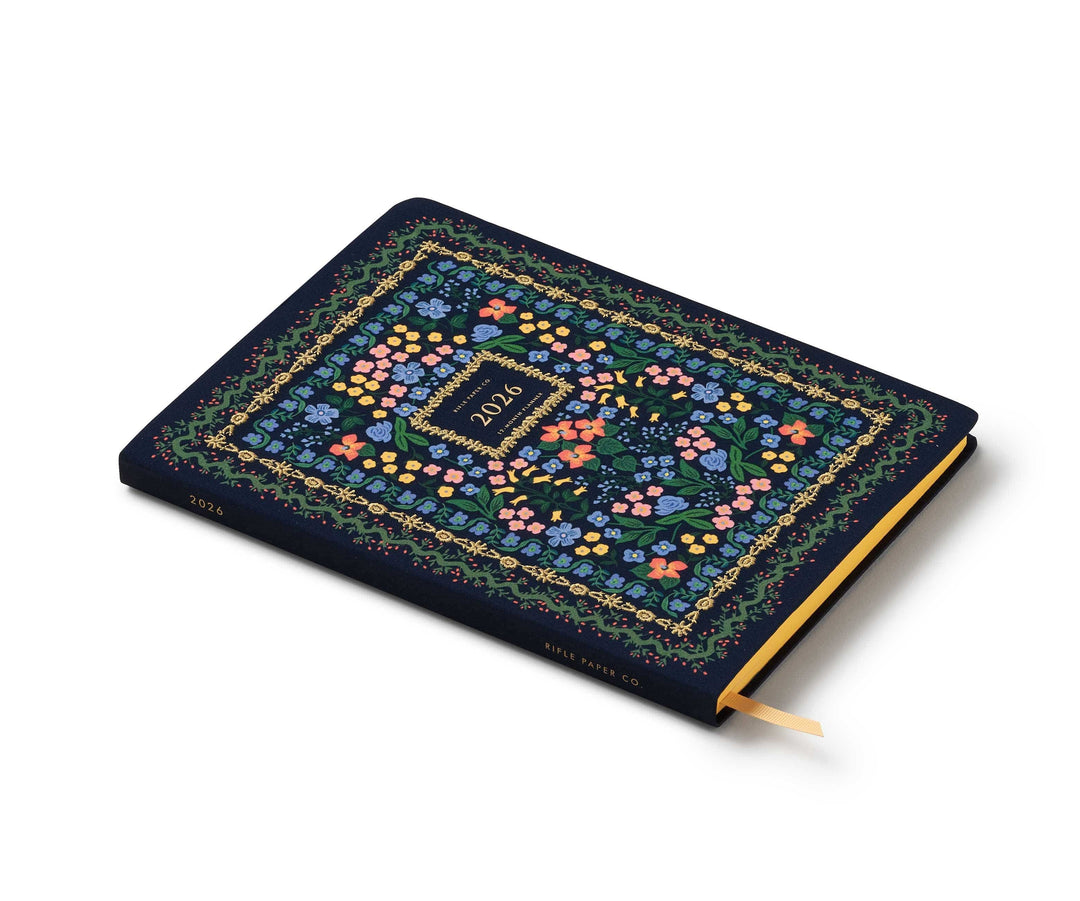 Rifle Paper Co. Paper 2026 Wildwood 12-Month Embroidered Bookbound Planner