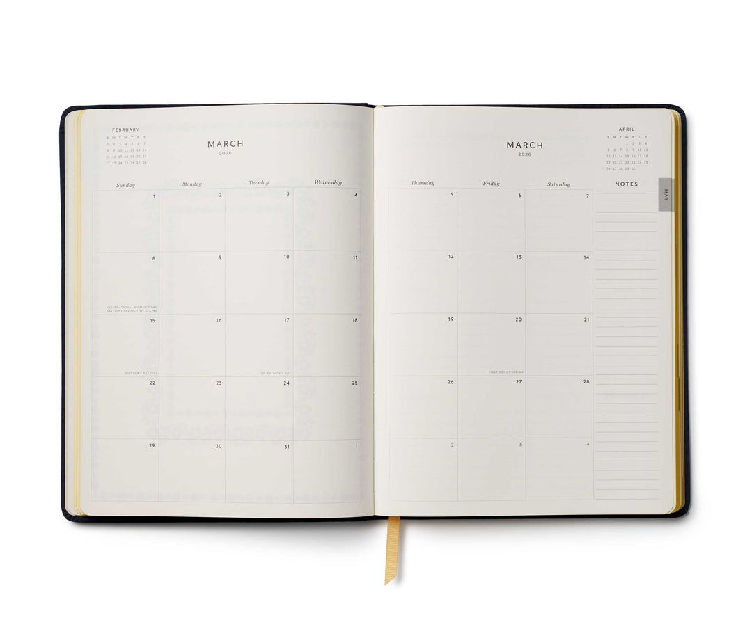 Rifle Paper Co. Paper 2026 Wildwood 12-Month Embroidered Bookbound Planner