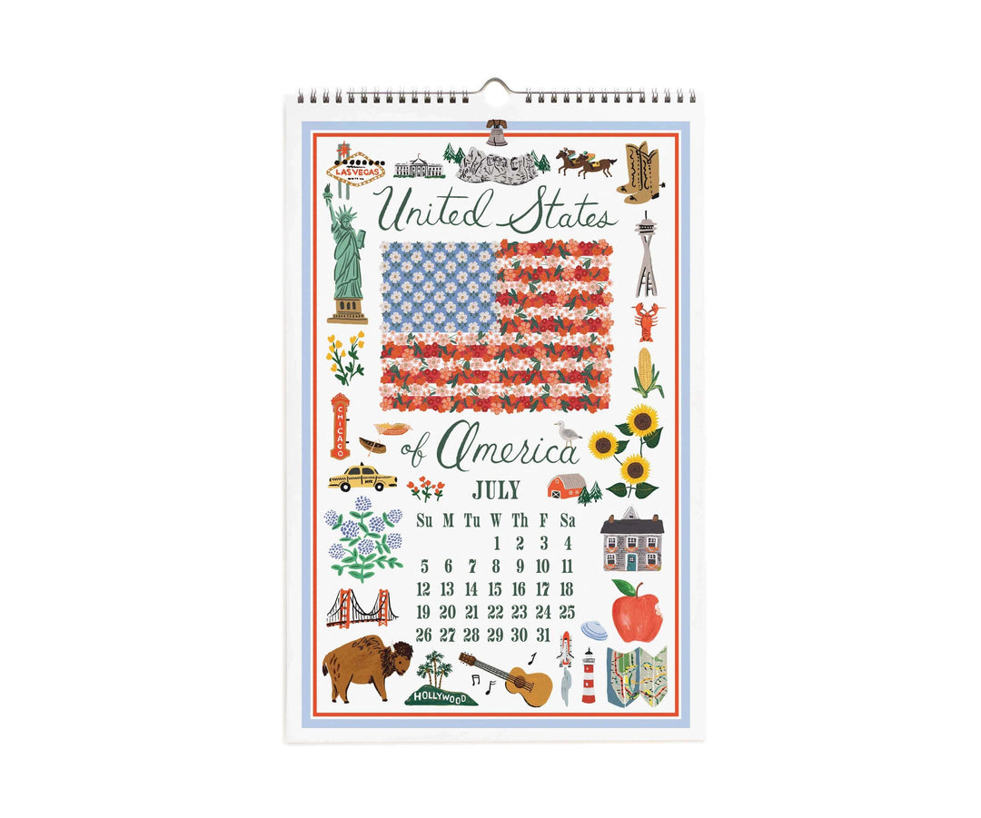 Rifle Paper Co. Paper 2026 World Travel Wall Calendar
