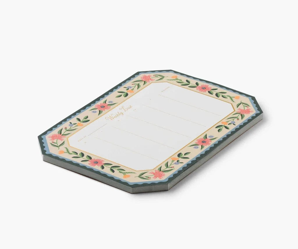 Rifle Paper Co. Paper Aster Weekly Desk Pad