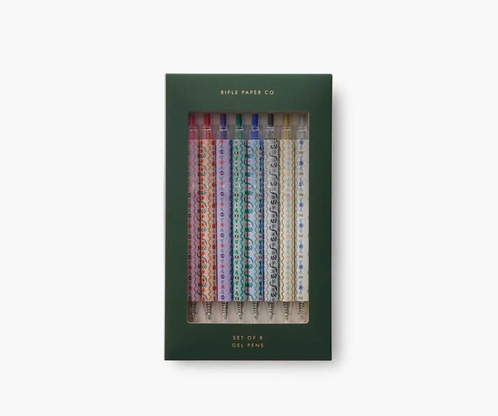 Rifle Paper Co. Paper Delphine Gel Pen Set of 8
