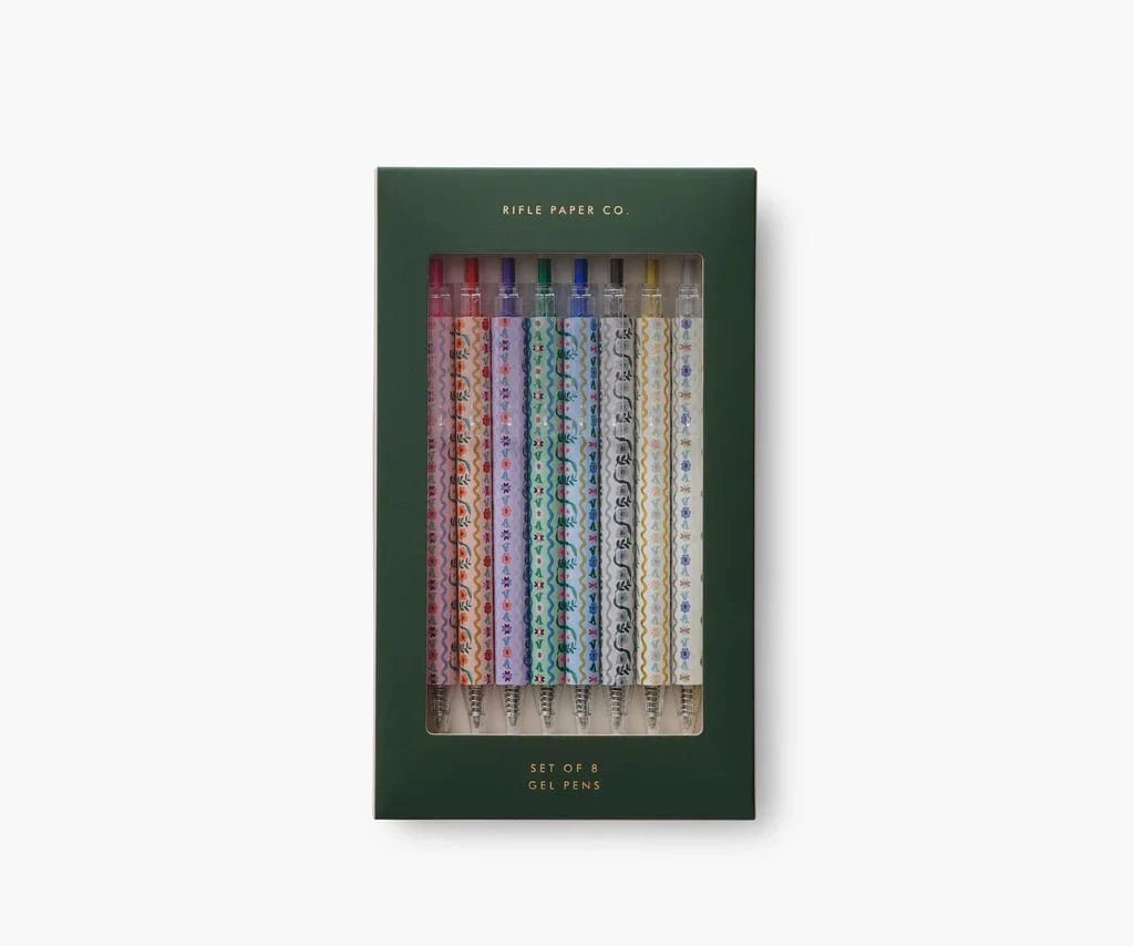 Rifle Paper Co. Paper Delphine Gel Pen Set of 8