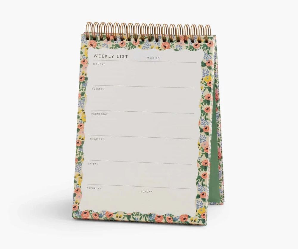 Rifle Paper Co. Paper Rosa Desktop Weekly Planner