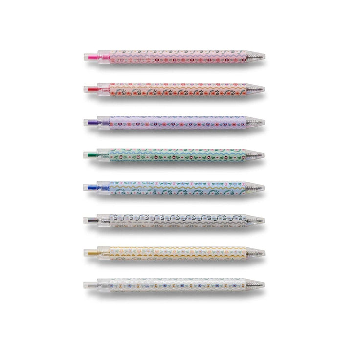 Rifle Paper Co. Pen and Pencils Delphine Gel Pen Set of 8