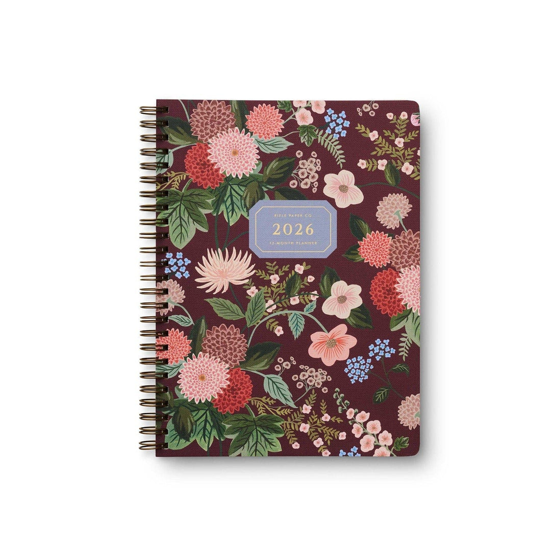 Rifle Paper Co. Planner 2026 Dahlia 12-Month Softcover Spiral Planner