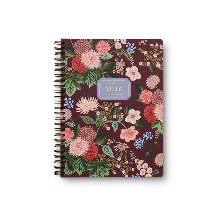 Rifle Paper Co. Planner 2026 Dahlia 12-Month Softcover Spiral Planner