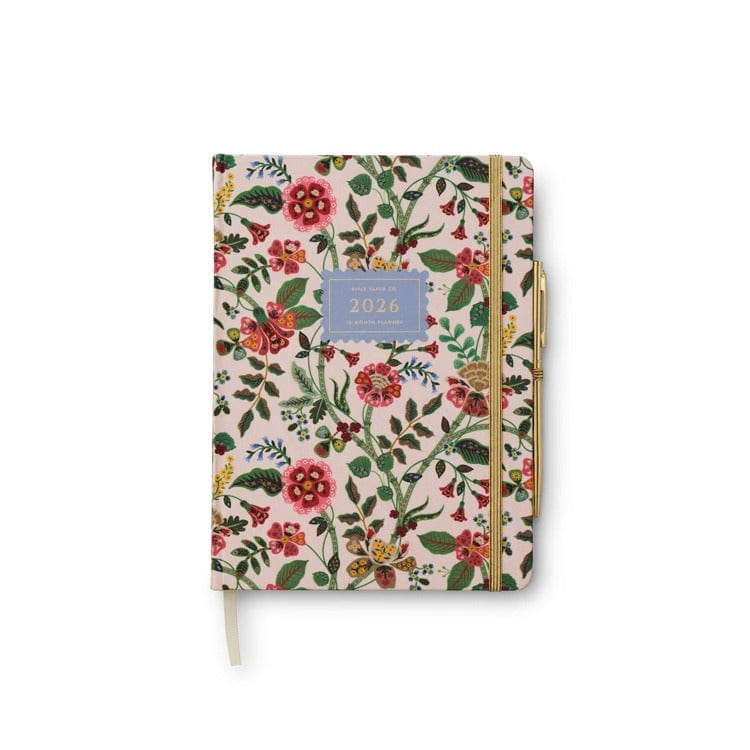 Rifle Paper Co. Planner 2026 Gracie 12-Month Hardcover Planner with Pen