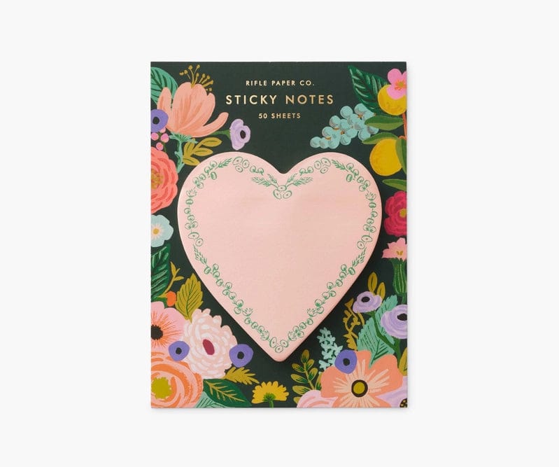 Rifle Paper Co. Sticky Notes Heart Sticky Notes