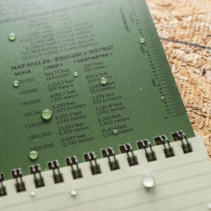 Rite in the Rain Notebooks & Notepads Green Rite in the Rain 4" x 6" Top-Spiral Notebook