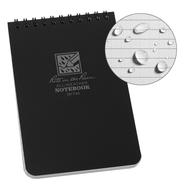 Rite in the Rain Notebooks & Notepads Green Rite in the Rain 4" x 6" Top-Spiral Notebook
