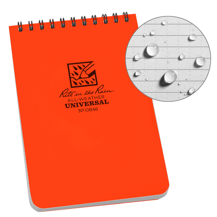 Rite in the Rain Notebooks & Notepads Green Rite in the Rain 4" x 6" Top-Spiral Notebook