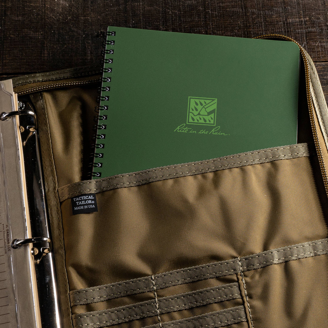 Rite in the Rain Notebooks & Notepads Green Rite in the Rain 6.625" x 8.5" Dot Grid Side Spiral Notebook