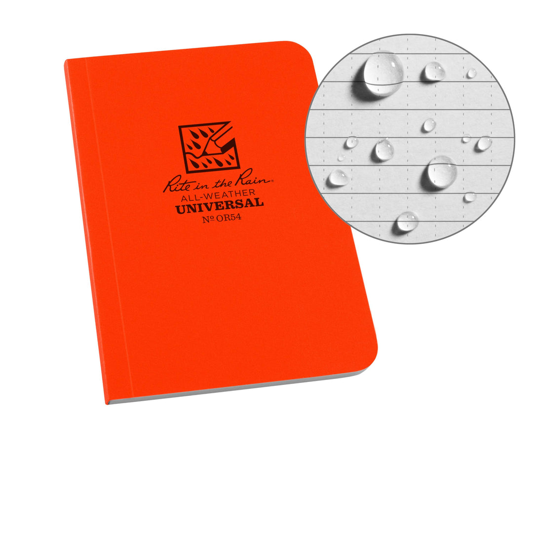 Rite in the Rain Notebooks & Notepads Rite in the Rain 3.5" x 5" Pocket Notebook, Orange