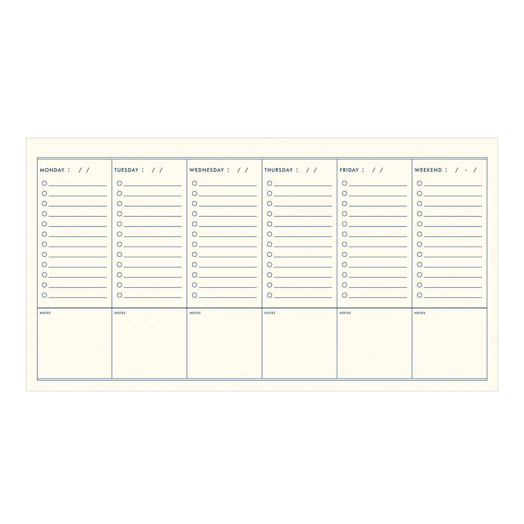 Ruff House Print Shop Calendars, Organizers & Planners Grid Schedule Weekly Planner