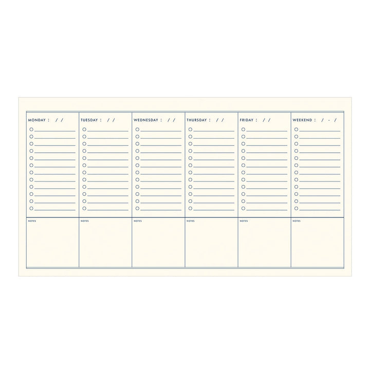 Ruff House Print Shop Calendars, Organizers & Planners Grid Schedule Weekly Planner