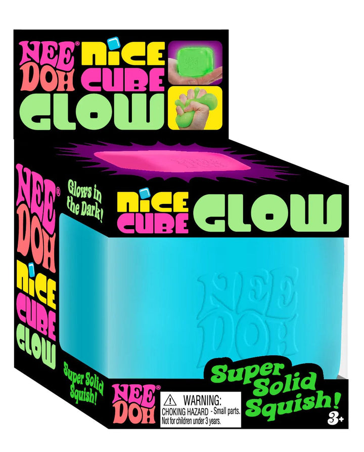 Schylling Sensory Toy Blue Glow Nice Cube NeeDoh | Schylling