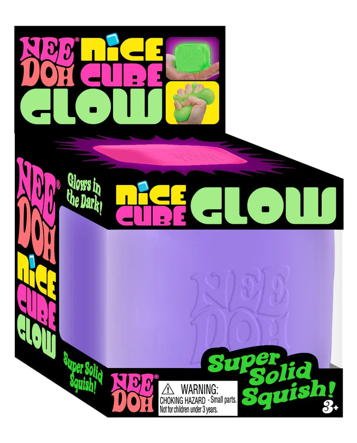 Schylling Sensory Toy Purple Glow Nice Cube NeeDoh | Schylling