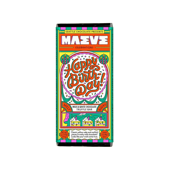 Seattle Chocolate Treats Happy Birthday Truffle Bar