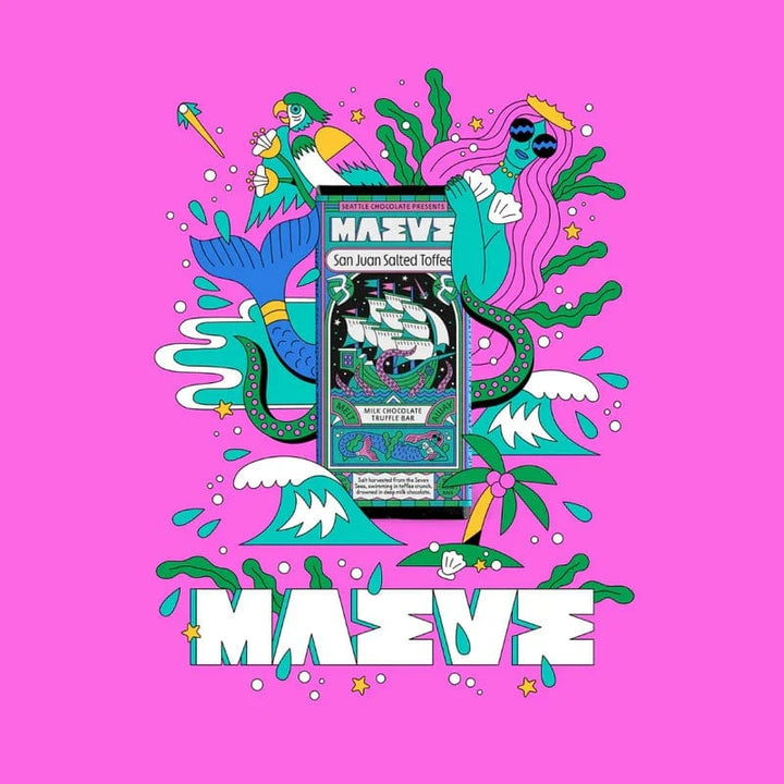 Seattle Chocolate Treats San Juan Salted Toffee Truffle Bar