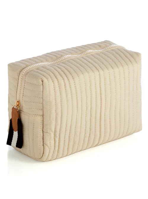 Shiraleah Handbags, Wallets & Cases Ezra Large Boxy Cosmetic Pouch, Ivory