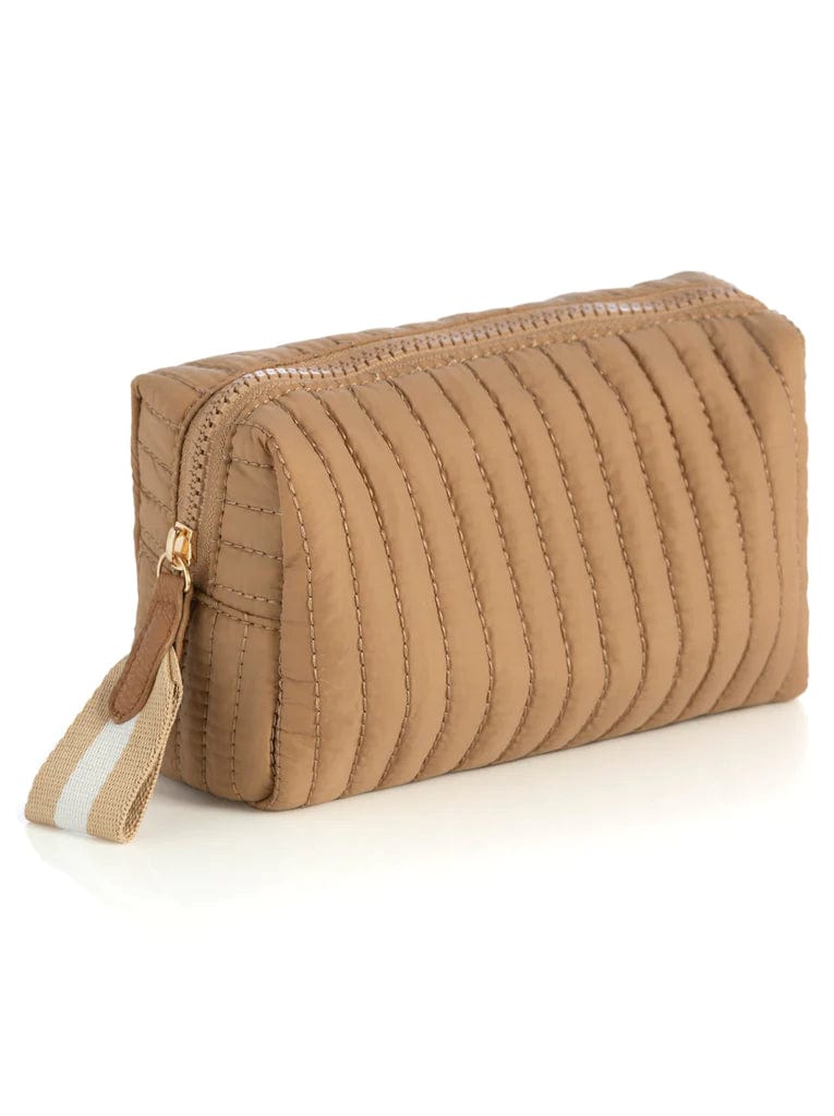 Shiraleah Handbags, Wallets & Cases Ezra Small Boxy Cosmetic Pouch, Tan