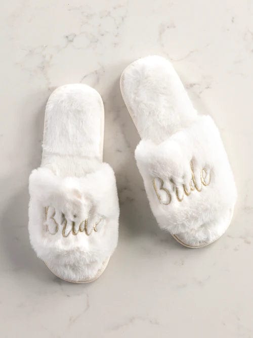 Shiraleah Shoes Bride Slippers, Ivory