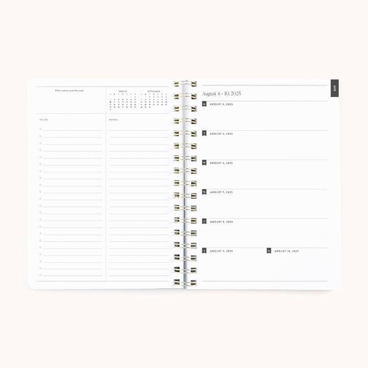 Simplified by Emily Ley paper 2025-2026 Softcover Weekly Simplified Planner - Ivory Antelope