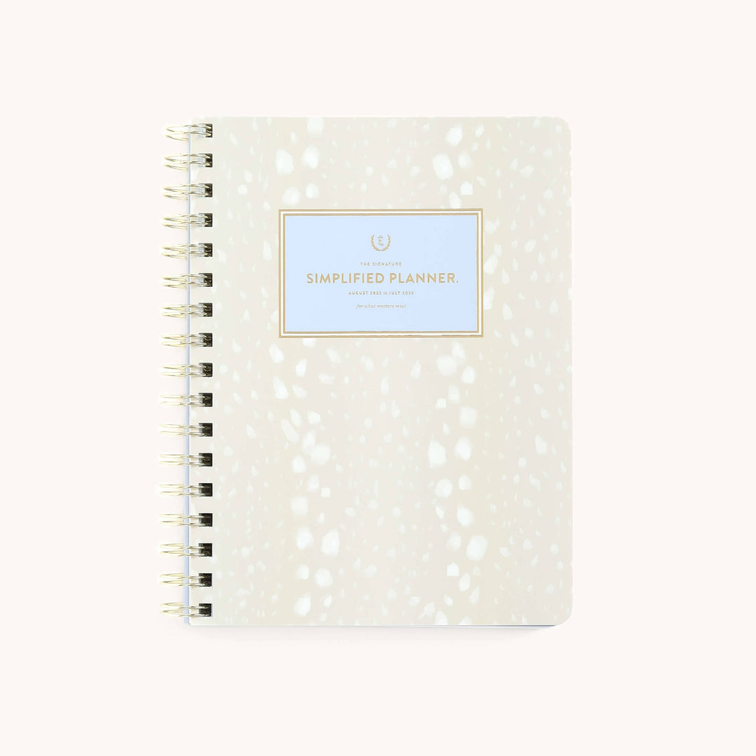 Simplified by Emily Ley paper 2025-2026 Softcover Weekly Simplified Planner - Ivory Antelope