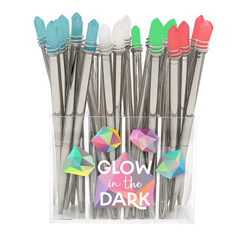 fancy pants pen - glow in the dark crystal set of 4