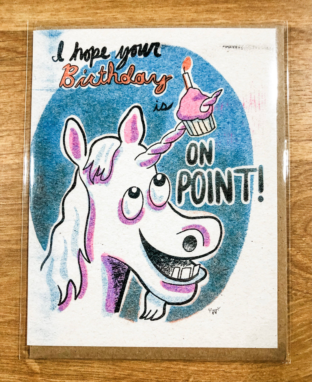 Snowday Press Card Birthday On Point Card