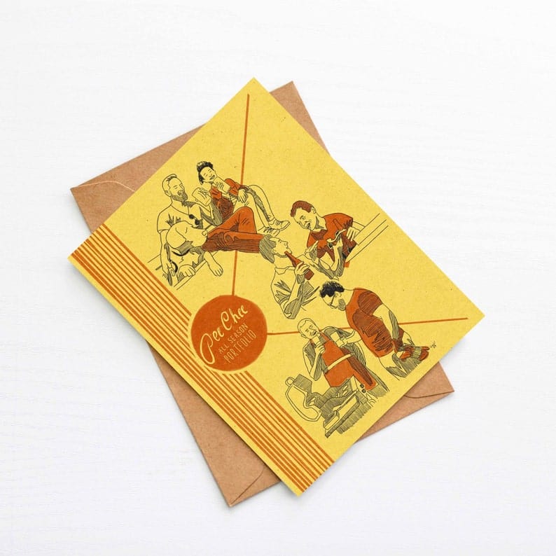 Snowday Press Card Pee Chee Beer Lover Card
