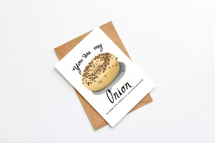 Snowday Press Card You Are My Onion Card