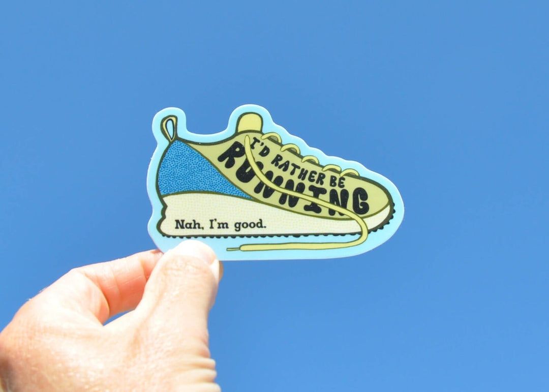 Snowday Press Sticker Rather Be Running (Nah) Sticker