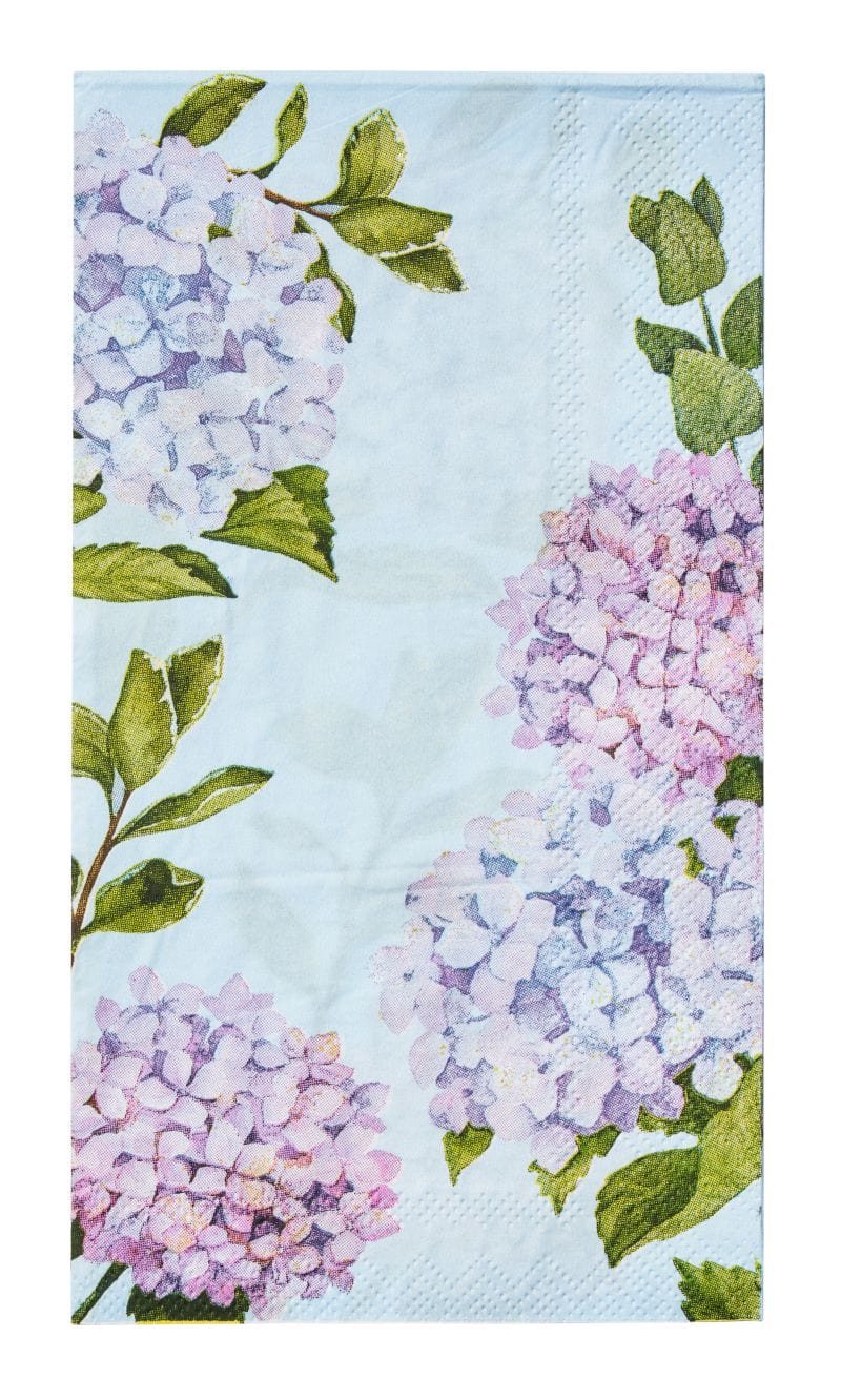 Sophistiplate Party Supplies Guest Towel Hydrangeas